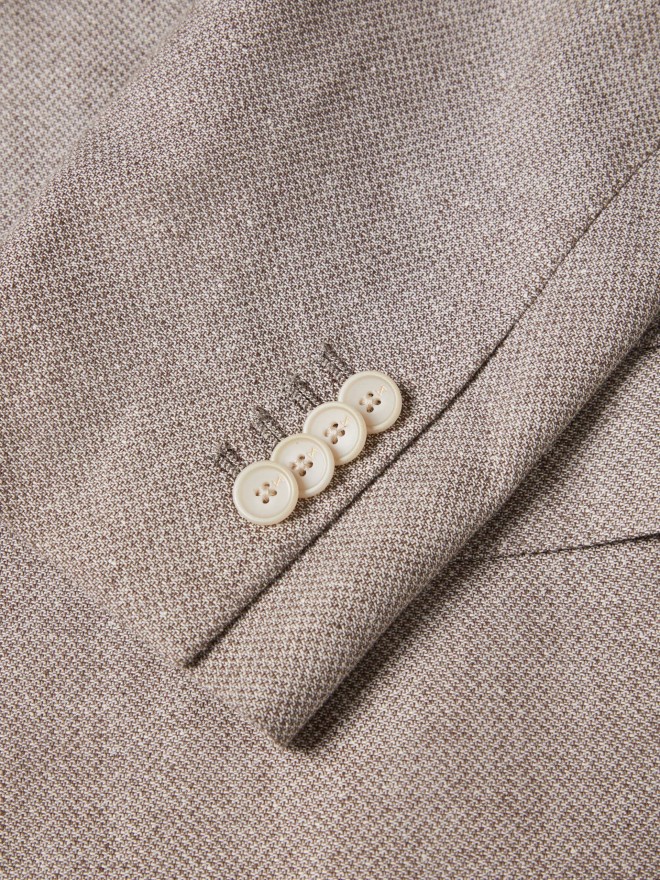 Regular fit blazer in linen