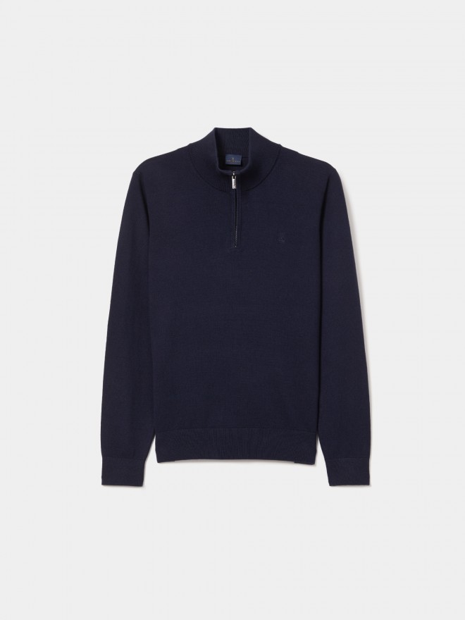Sweater with zipper
