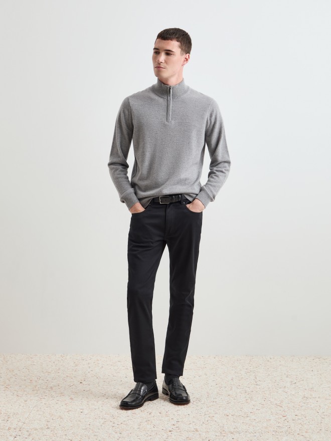 Camisola com carcela em lã Camisola com carcela em lã