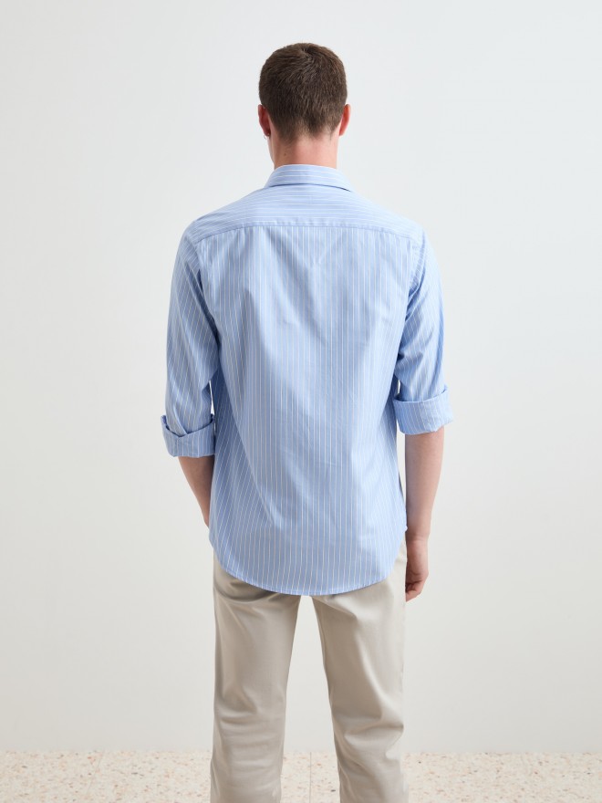 Camisa de algod�n a rayas