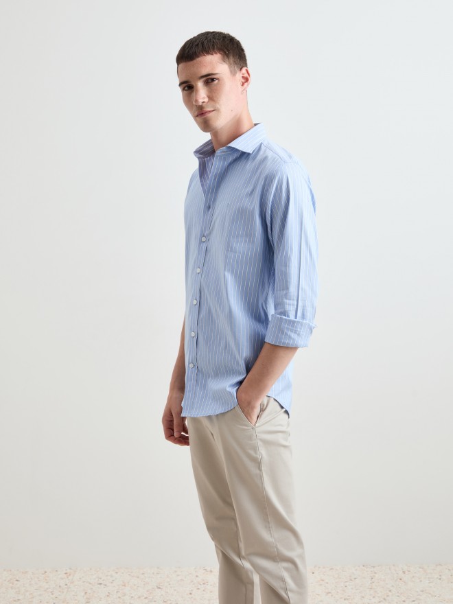 Camisa de algod�n a rayas