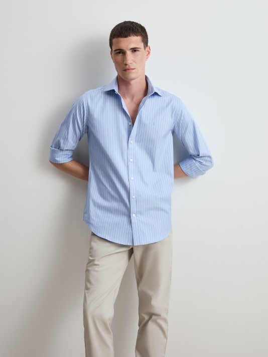 Camisa de algod�n a rayas
