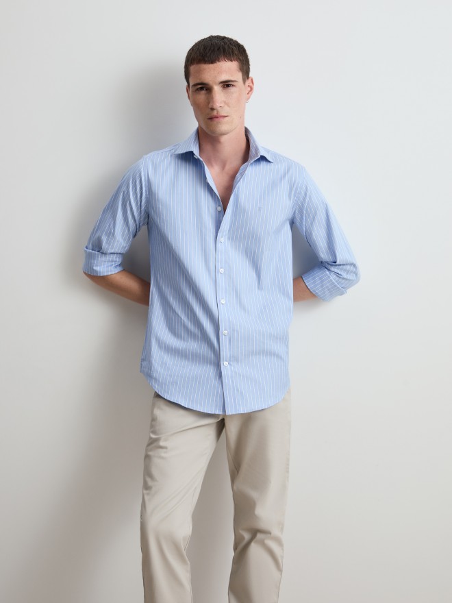 Camisa de algod�n a rayas
