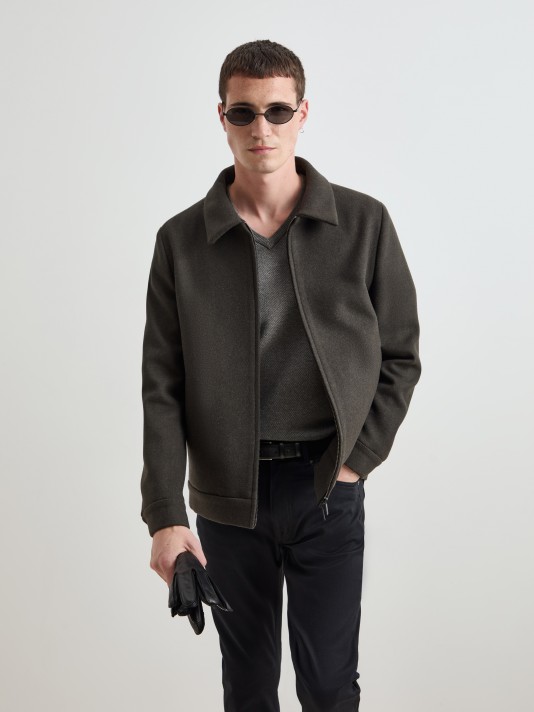 Coat in wool blend