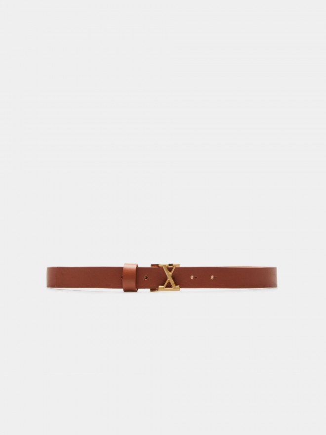 Leather belt