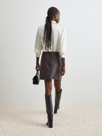 Short leather skirt Short leather skirt