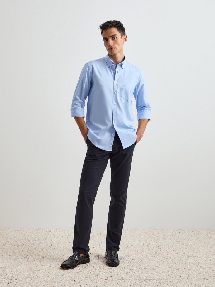 Regular fit cotton shirt