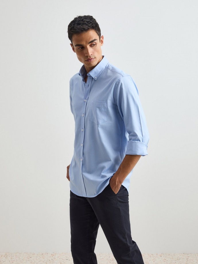 Regular fit cotton shirt