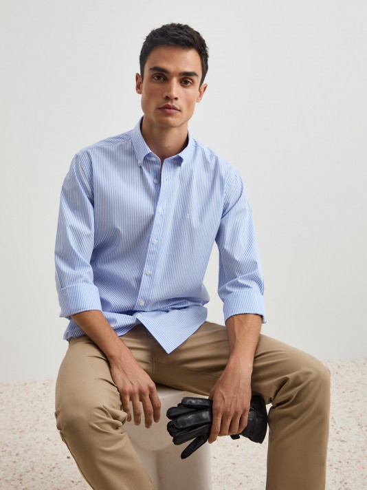 Regular fit striped shirt