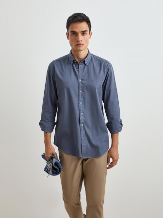 Camisa regular fit de algodón Camisa regular fit de algodón