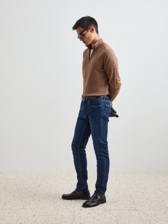 Calças denim slim fit Calças denim slim fit