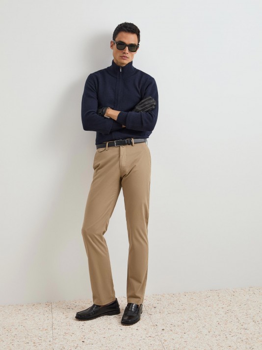 Twill chino pants