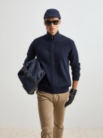 Wool knitted coat
