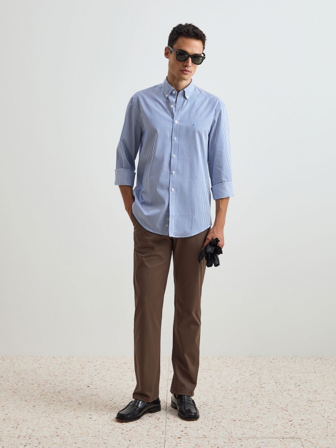 Regular fit striped shirt - D000528V01_550 - Decenio