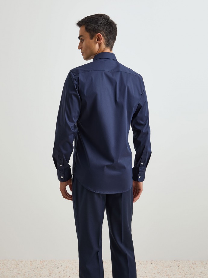 Camisa lisa slim fit