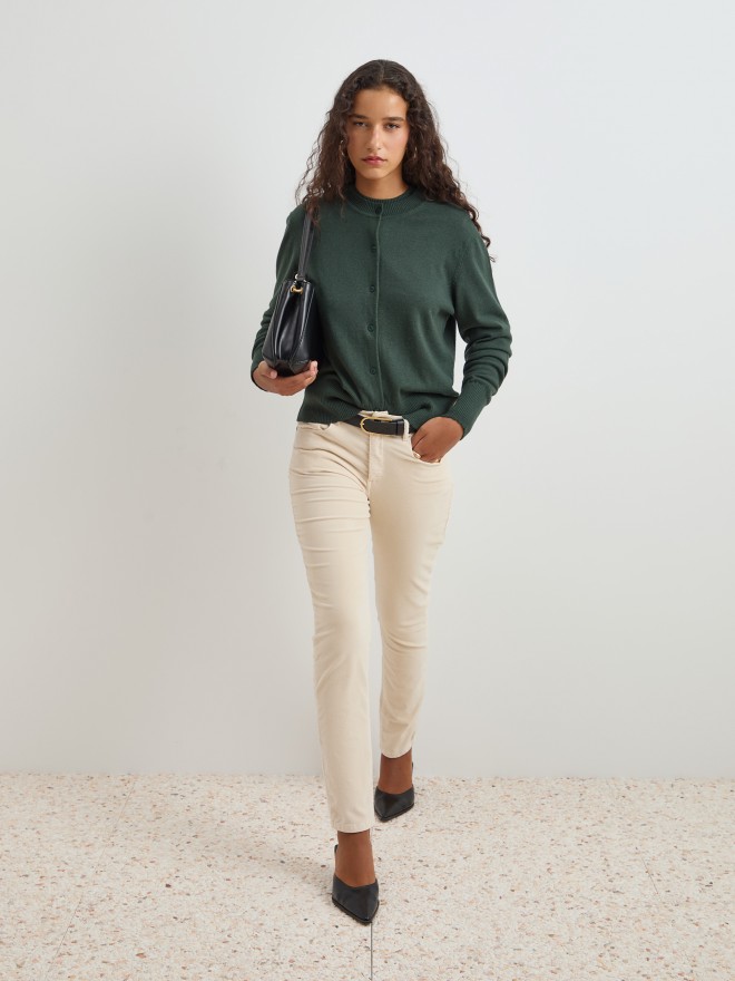 Wool and cotton knitted jacket Wool and cotton knitted jacket