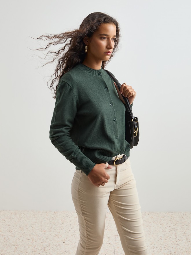 Wool and cotton knitted jacket Wool and cotton knitted jacket