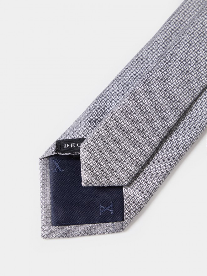 Corbata de seda y algodón Corbata de seda y algodón