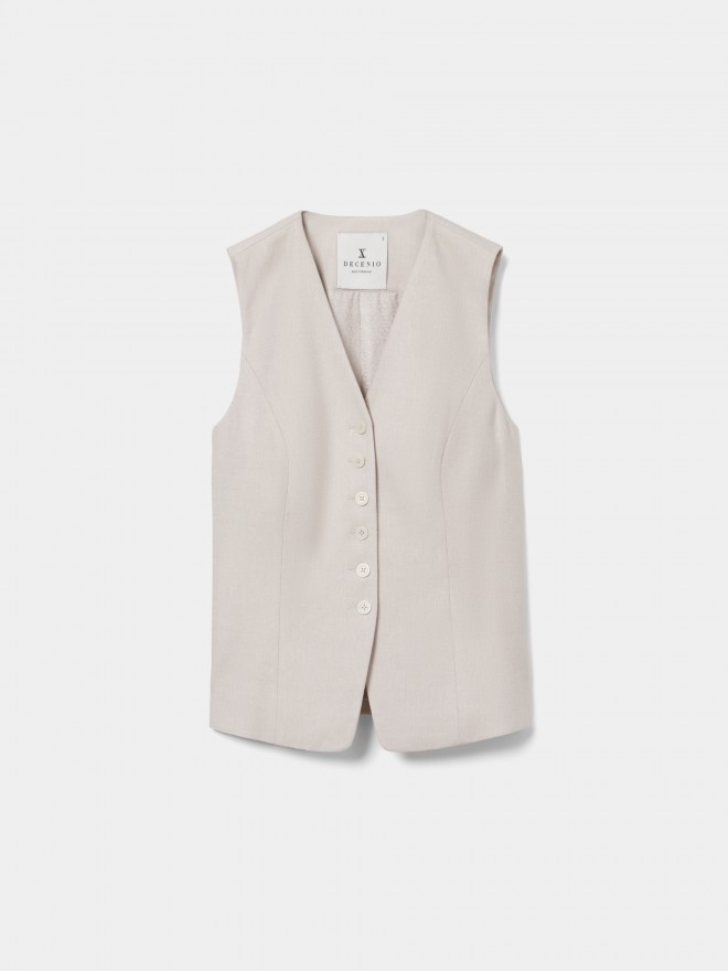 Regular fit vest