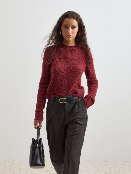 Wool knitted sweater