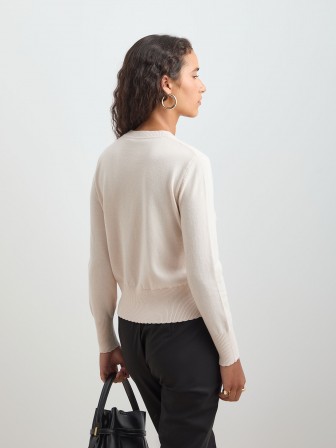 Camisola de lã e algodão Camisola de lã e algodão