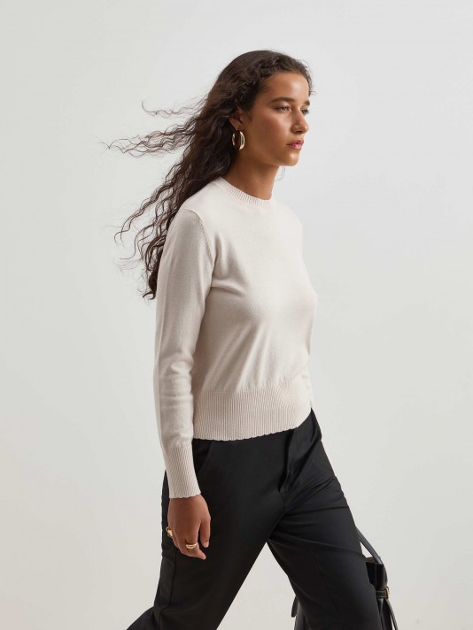 Wool and cotton sweater
