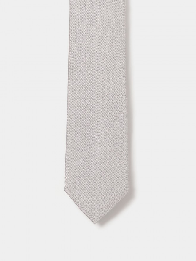 Silk and cotton tie