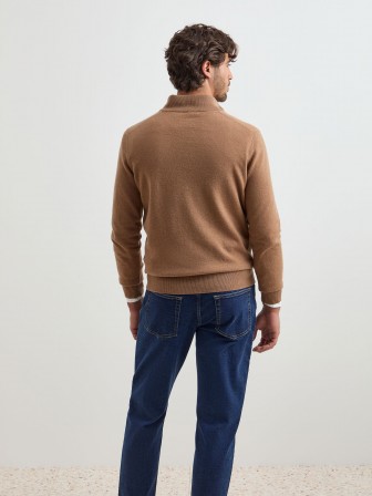 Camisola com carcela em lã Camisola com carcela em lã
