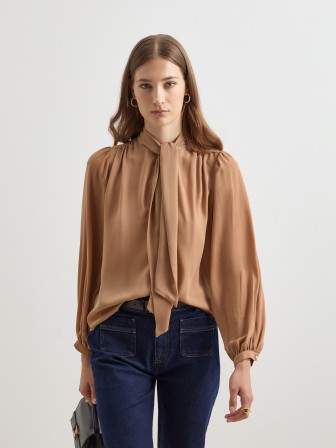 Blusa de manga abalonada Blusa de manga abalonada