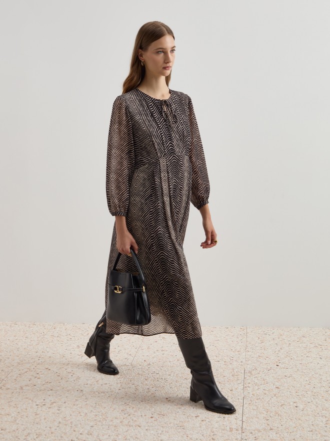 Vestido midi fluido