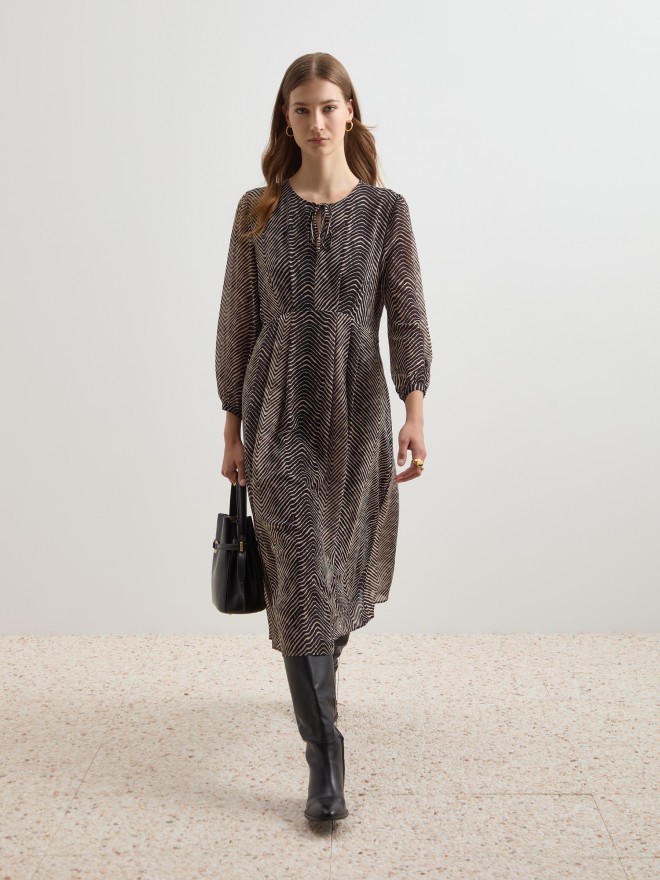 Vestido midi fluido