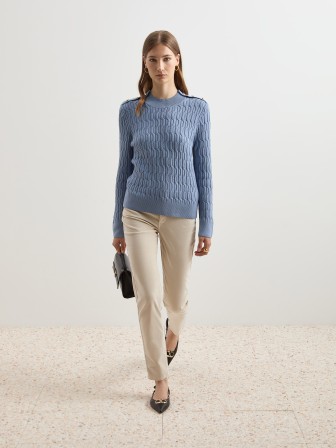 Braided knit sweater Braided knit sweater
