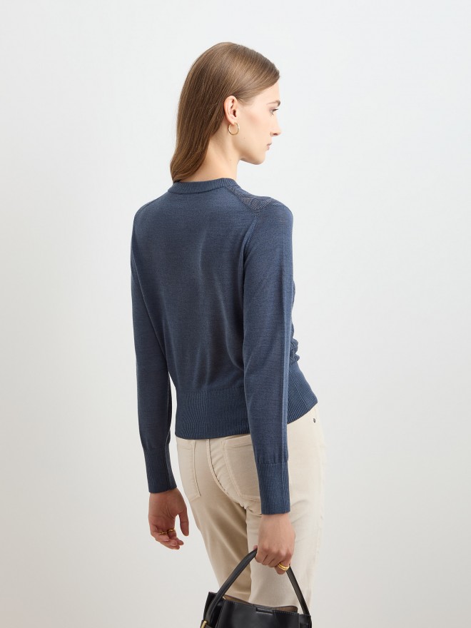 Textured knit sweater