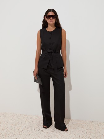Vest with belt Vest with belt