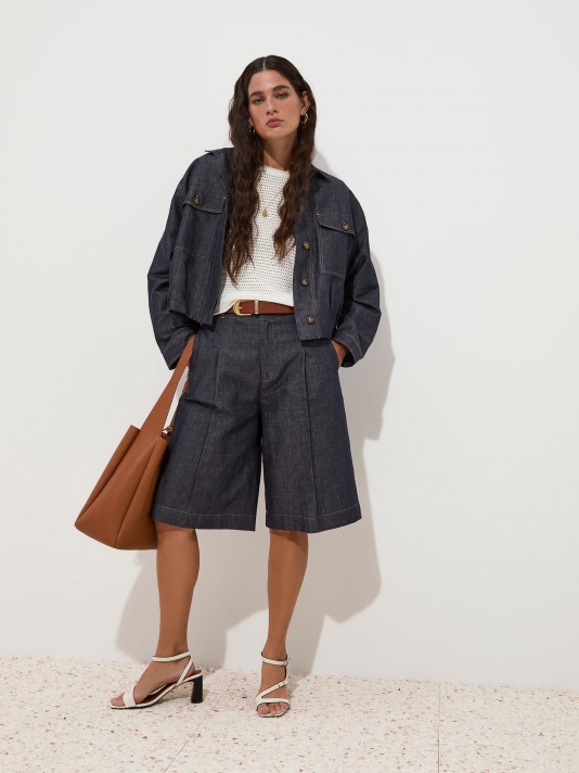 Denim shorts