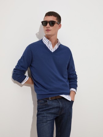 Pullover em algodão e caxemira Pullover em algodão e caxemira