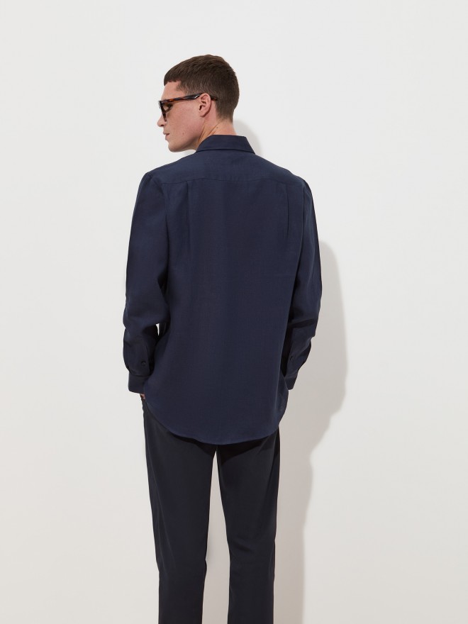Regular fit linen shirt