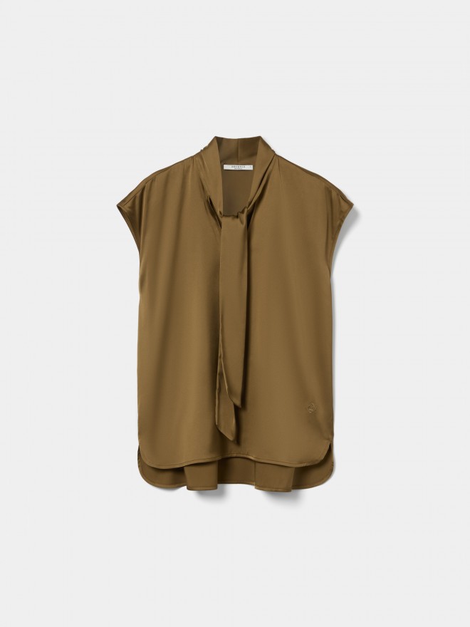 Blusa holgada con lazo Blusa holgada con lazo