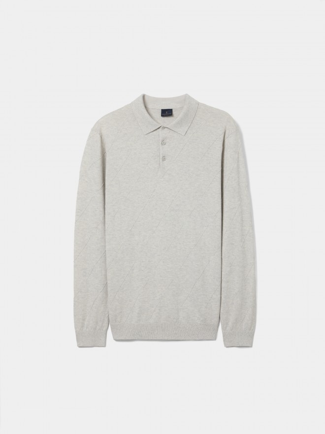 Polo shirt in cotton and cashmere Polo shirt in cotton and cashmere