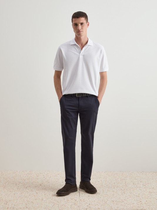 Short-sleeved polo shirt