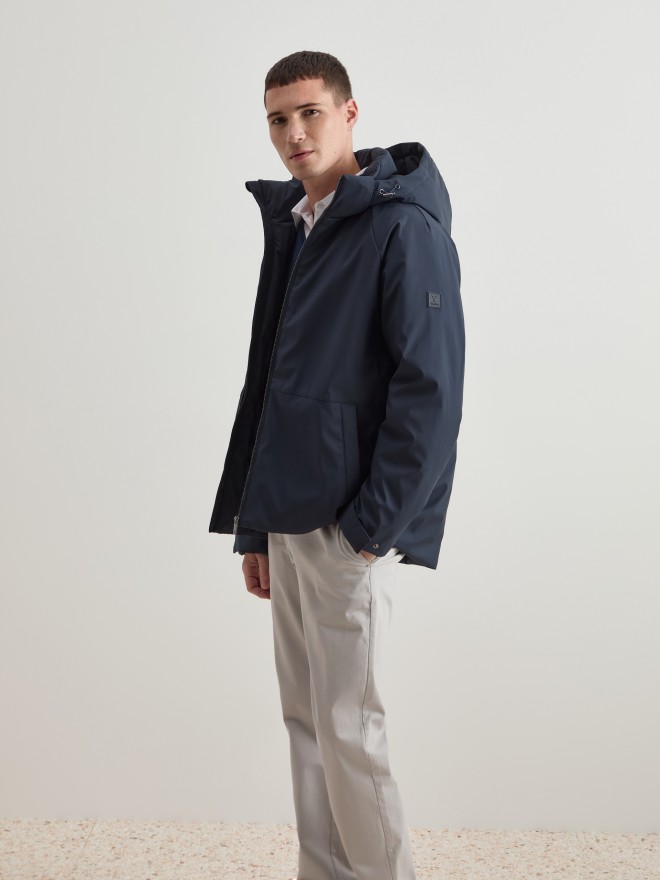 Parka with detachable hood Parka with detachable hood