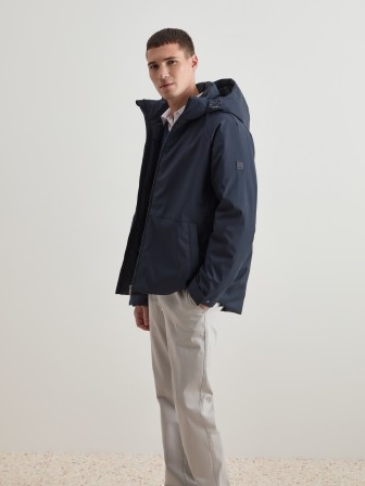 Parka with detachable hood Parka with detachable hood