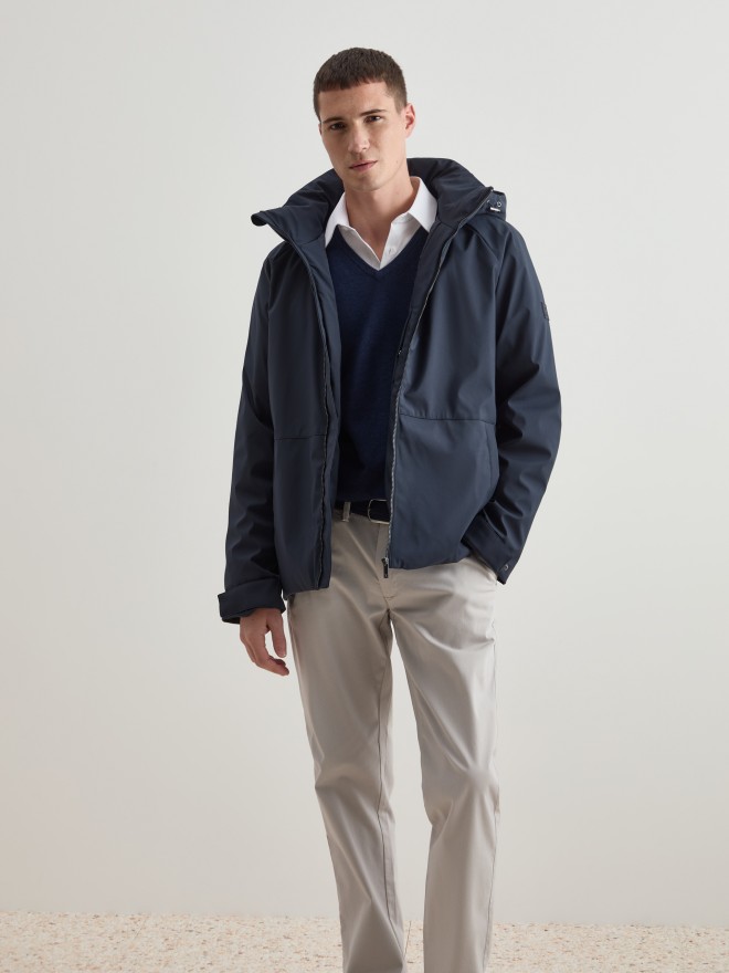 Parka with detachable hood Parka with detachable hood