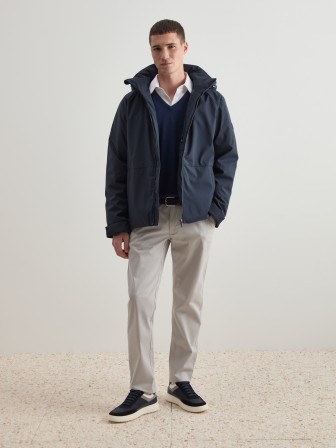 Parka with detachable hood Parka with detachable hood