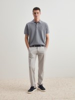 Regular fit cotton polo shirt
