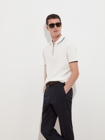 Polo shirt with zipper Polo shirt with zipper