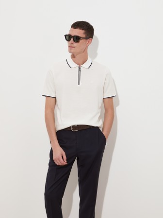 Polo shirt with zipper Polo shirt with zipper