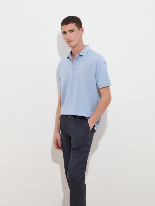 Short-sleeved polo shirt