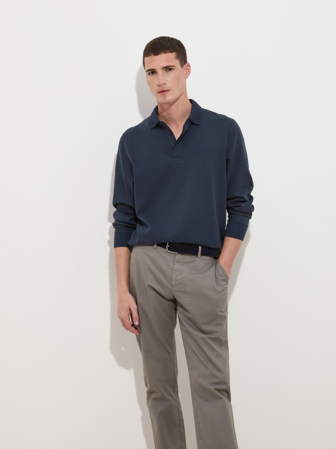 Long-sleeved polo shirt Long-sleeved polo shirt