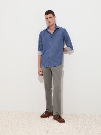 Camisa de algodón slim fit Camisa de algodón slim fit